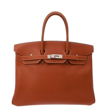 エルメス バーキン 35 ブリック ヴァッシュリエージュ ユニセックス バッグ 【中古】【bag】