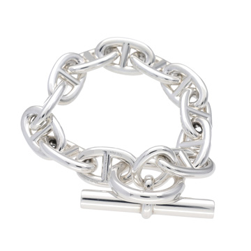 エルメス シェーヌダンクル ブレスレット TGM 12コマ シルバー シルバー925 レディース ジュエリー 【中古】【jewelry】