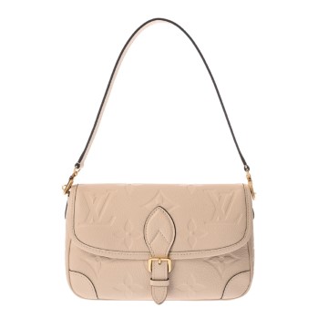 ルイ ヴィトン モノグラムアンプラント ディアヌ クレーム M46388 レザー レディース バッグ 【中古】【bag】