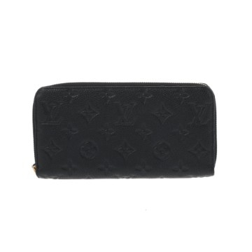 ルイ ヴィトン モノグラムアンプラント ジッピーウォレット ノワール M61864 レザー ユニセックス 財布 【中古】【purse】