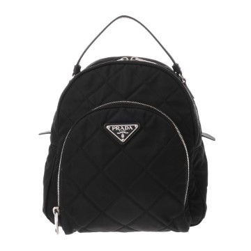 プラダ バックパック  ブラック 1BZ066 ナイロン レディース バッグ 【中古】【bag】