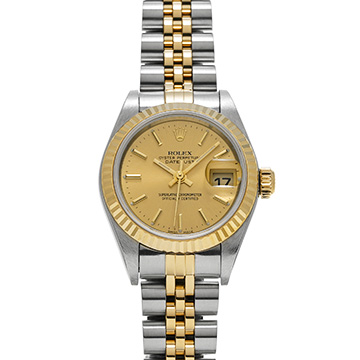 ロレックス デイトジャスト 79173 シャンパン レディース 時計 【中古】【wristwatch】