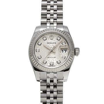 ロレックス デイトジャスト 179174G シルバーコンピュータ/ダイヤモンド レディース 時計 【中古】【wristwatch】