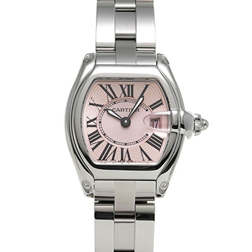 カルティエ ロードスター SM W62017V3 ピンク レディース 時計 【中古】【wristwatch】