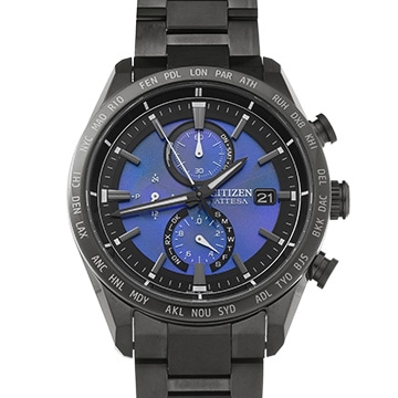 シチズン アテッサ HAKUTO-R コラボレーションモデル H800-A1CN204 ブルー メンズ 時計 【中古】【wristwatch】