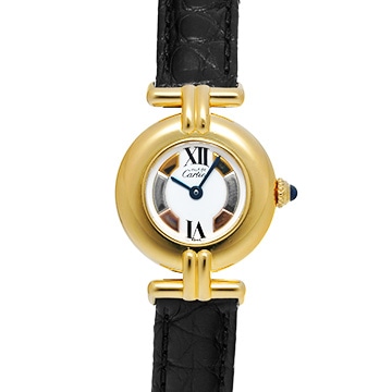 カルティエ マスト コリゼ ヴェルメイユ SM 590002 ホワイト レディース 時計 【中古】【wristwatch】
