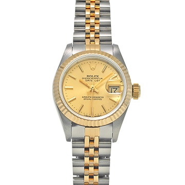 ロレックス デイトジャスト 26 69173 シャンパン レディース 時計 【中古】【wristwatch】