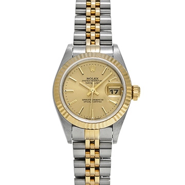 ロレックス デイトジャスト 26 69173 シャンパン レディース 時計 【中古】【wristwatch】