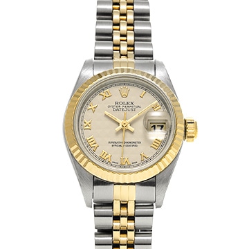 ロレックス デイトジャスト 69173 アイボリーピラミッド レディース 時計 【中古】【wristwatch】