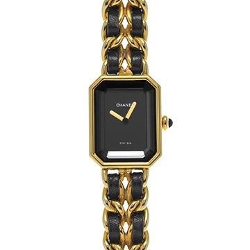 シャネル プルミエール XL H0001 ブラック レディース 時計 【中古】【wristwatch】