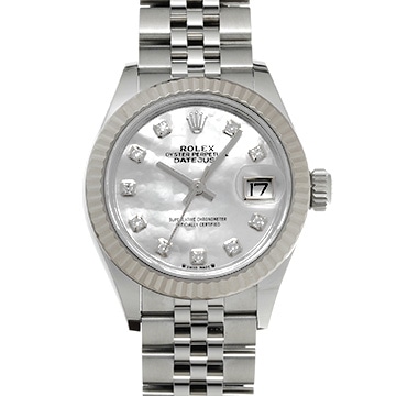 ロレックス デイトジャスト 279174G ホワイトシェル/ダイヤモンド レディース 時計 【中古】【wristwatch】