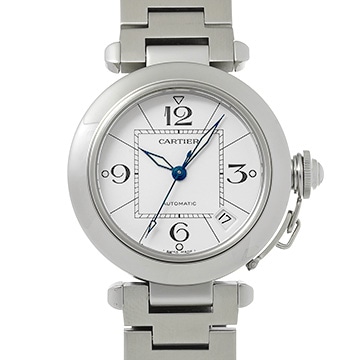 カルティエ パシャC W31074M7 ホワイト ユニセックス 時計 【中古】【wristwatch】