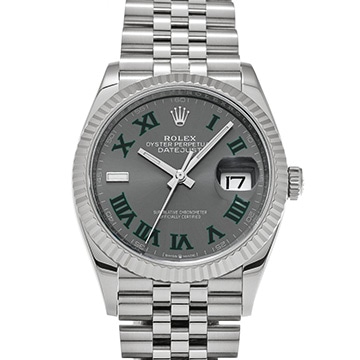 ロレックス デイトジャスト 36 126234 スレート メンズ 時計 【中古】【wristwatch】