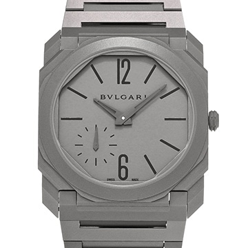 ブルガリ オクト フィニッシモ 宮島達男 BGO40TXT グレー メンズ 時計 【中古】【wristwatch】