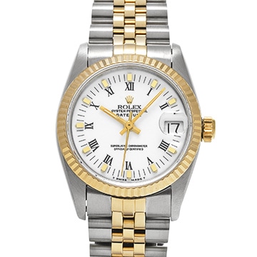 ロレックス デイトジャスト 68273 ホワイト ユニセックス 時計 【中古】【wristwatch】