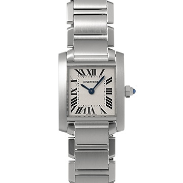 カルティエ タンクフランセーズ SM　 W51008Q3 シルバー レディース 時計 【中古】【wristwatch】