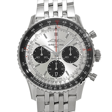 ブライトリング ナビタイマー B01 クロノグラフ 43 AB0138241G1A1 シルバー/ブラック メンズ 時計 【中古】【wristwatch】