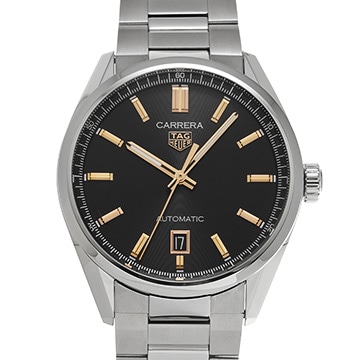 タグ ホイヤー カレラ キャリバー5 WBN2113.BA0639 ブラック メンズ 時計 【中古】【wristwatch】