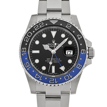 ロレックス GMTマスターII 116710BLNR ブラック メンズ 時計 【中古】【wristwatch】