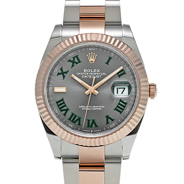 ロレックス デイトジャスト 41 126331 スレート メンズ 時計 【中古】【wristwatch】