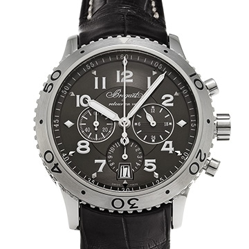 ブレゲ トランスアトランティック タイプXXI 3810ST/92/9ZU グレー メンズ 時計 【中古】【wristwatch】