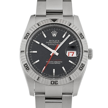 ロレックス デイトジャスト 36 ターノグラフ 116264 ブラック メンズ 時計 【中古】【wristwatch】