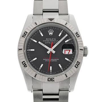 ロレックス デイトジャスト 36 ターノグラフ 116264 ブラック メンズ 時計 【中古】【wristwatch】