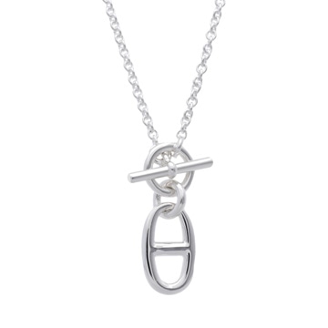 エルメス シェーヌダンクル ネックレス TPM 62コマ シルバー シルバー925 レディース ジュエリー 【中古】【jewelry】