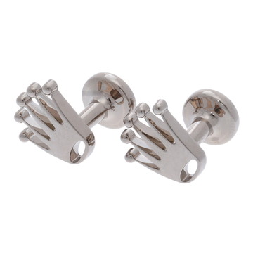 ロレックス クラウン カフス シルバー K18ホワイトゴールド WG メンズ ジュエリー 【中古】【jewelry】