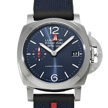 パネライ ルミノール クアランタ ルナロッサ PAM01404 ブルー メンズ 時計 【中古】【wristwatch】