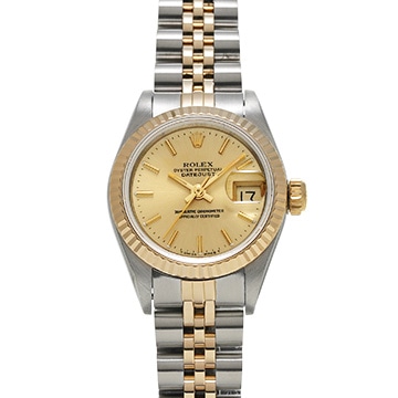ロレックス デイトジャスト 26 69173 シャンパン レディース 時計 【中古】【wristwatch】