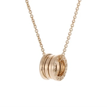 ブルガリ B-ZERO1 ネックレス ゴールド K18イエローゴールド YG ユニセックス ジュエリー 【中古】【jewelry】