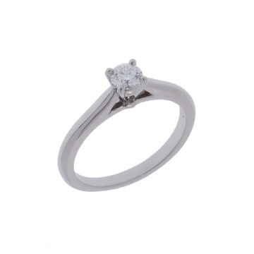 カルティエ 1895ソリテール リング #45 0.18ct シルバー N4222245 Pt950プラチナ レディース ジュエリー 【中古】【jewelry】