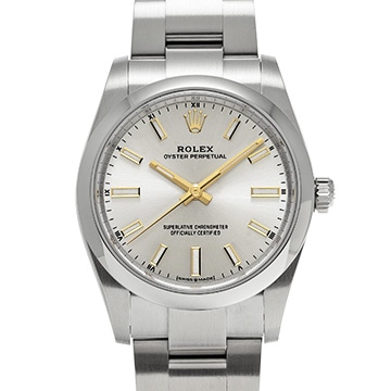 ロレックス オイスターパーペチュアル 34 124200 シルバー ユニセックス 時計 【中古】【wristwatch】