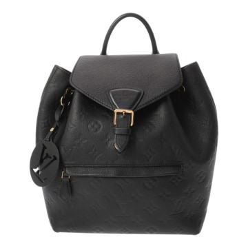 ルイ ヴィトン モノグラムアンプラント モンスリ PM ノワール M45205 レザー レディース バッグ 【中古】【bag】