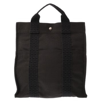 エルメス エールライン アド MM グレー キャンバス ユニセックス バッグ 【中古】【bag】