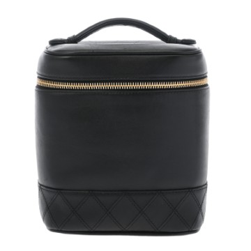 シャネル ビコローレ バニティ ブラック A01619 カーフスキン レディース バッグ 【中古】【bag】