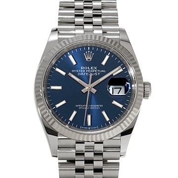 ロレックス デイトジャスト 36 126234 ブライトブルー メンズ 時計 【中古】【wristwatch】