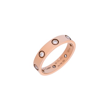 カルティエ ミニラブリング #52 8PD ゴールド K18ピンクゴールド PG レディース ジュエリー 【中古】【jewelry】