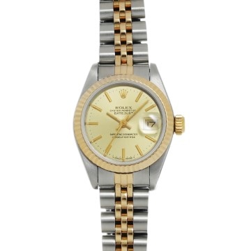 ロレックス デイトジャスト 69173 シャンパン レディース 時計 【中古】【wristwatch】