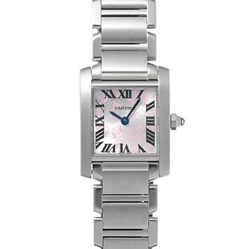 カルティエ タンク フランセーズ SM W51031Q3 シルバー レディース 時計 【中古】【wristwatch】