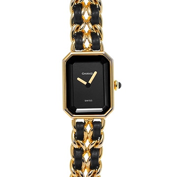 シャネル プルミエール M H0001 ブラック レディース 時計 【中古】【wristwatch】