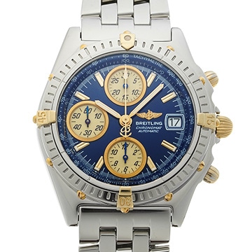 ブライトリング クロノマット  ビコロ B13050 ブルー/ゴールド メンズ 時計 【中古】【wristwatch】