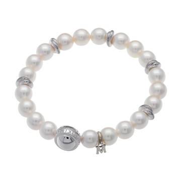 ミキモト タリスマングライド ブレスレット　 パール 20P シルバー シルバー925 レディース ジュエリー 【中古】【jewelry】