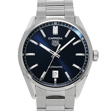 タグ ホイヤー カレラ キャリバー5 デイト WBN2112.BA0639 ブルー メンズ 時計 【中古】【wristwatch】