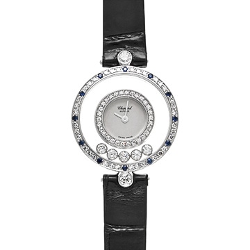 ショパール ハッピーダイヤモンド 20/4191 シルバー/ダイヤモンド レディース 時計 【中古】【wristwatch】