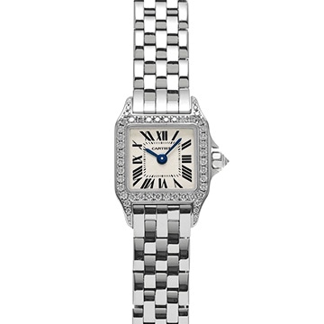 カルティエ サントス ドゥモワゼル ミニ WF9005Y8 シルバー レディース 時計 【中古】【wristwatch】