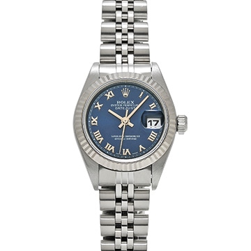 ロレックス デイトジャスト 69174 ブルー レディース 時計 【中古】【wristwatch】