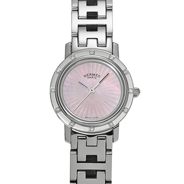エルメス クリッパー ナクレ CL4.230 ピンク レディース 時計 【中古】【wristwatch】