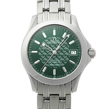 オメガ シーマスター 120 ジャックマイヨール 1998 2506.70 グリーン メンズ 時計 【中古】【wristwatch】